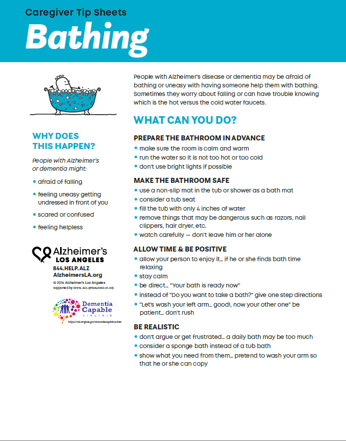 factsheet screenshot: Bathing