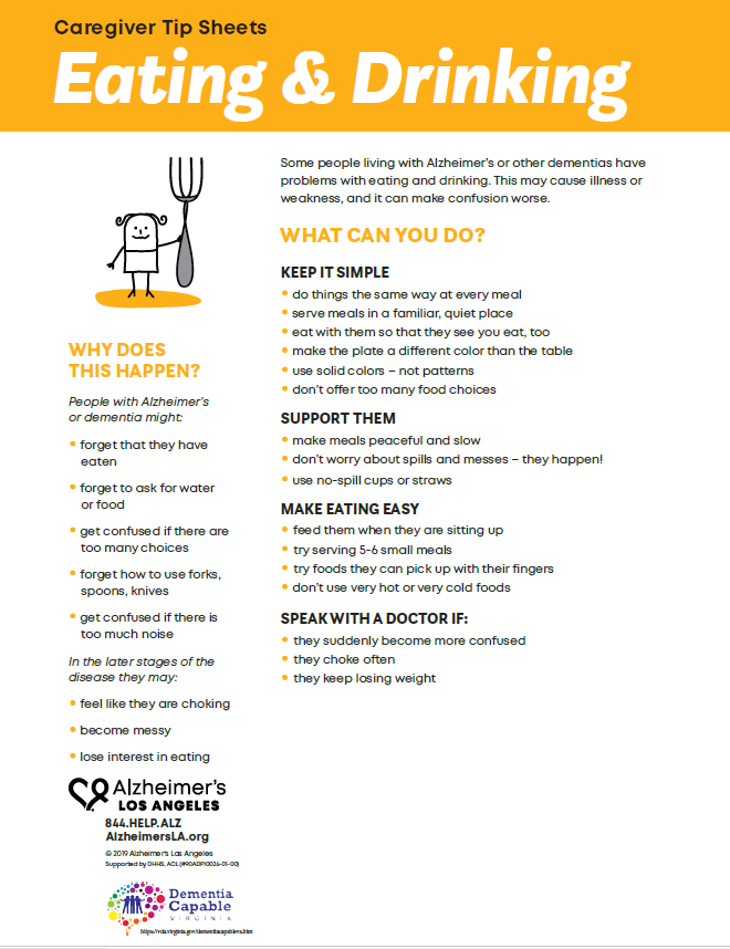 factsheet screenshot: Eating & Drinking