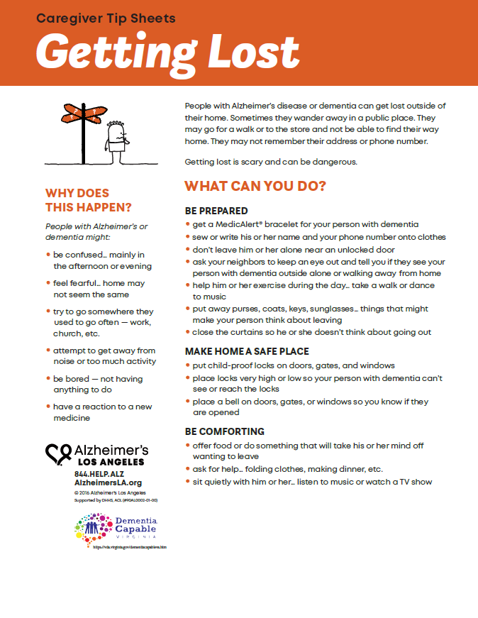 factsheet screenshot: Getting Lost