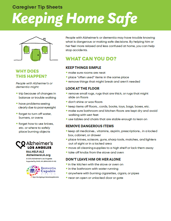 factsheet screenshot: Keeping Home Safe
