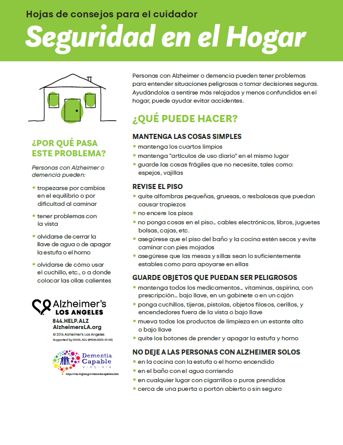 factsheet screenshot: Keeping Home Safe